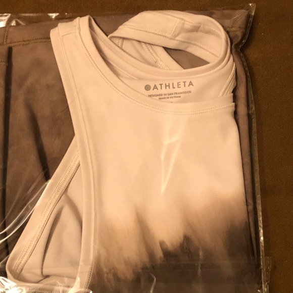 Athleta Shanti Watercolor Stripe Crop Tank - Picture 7 of 7